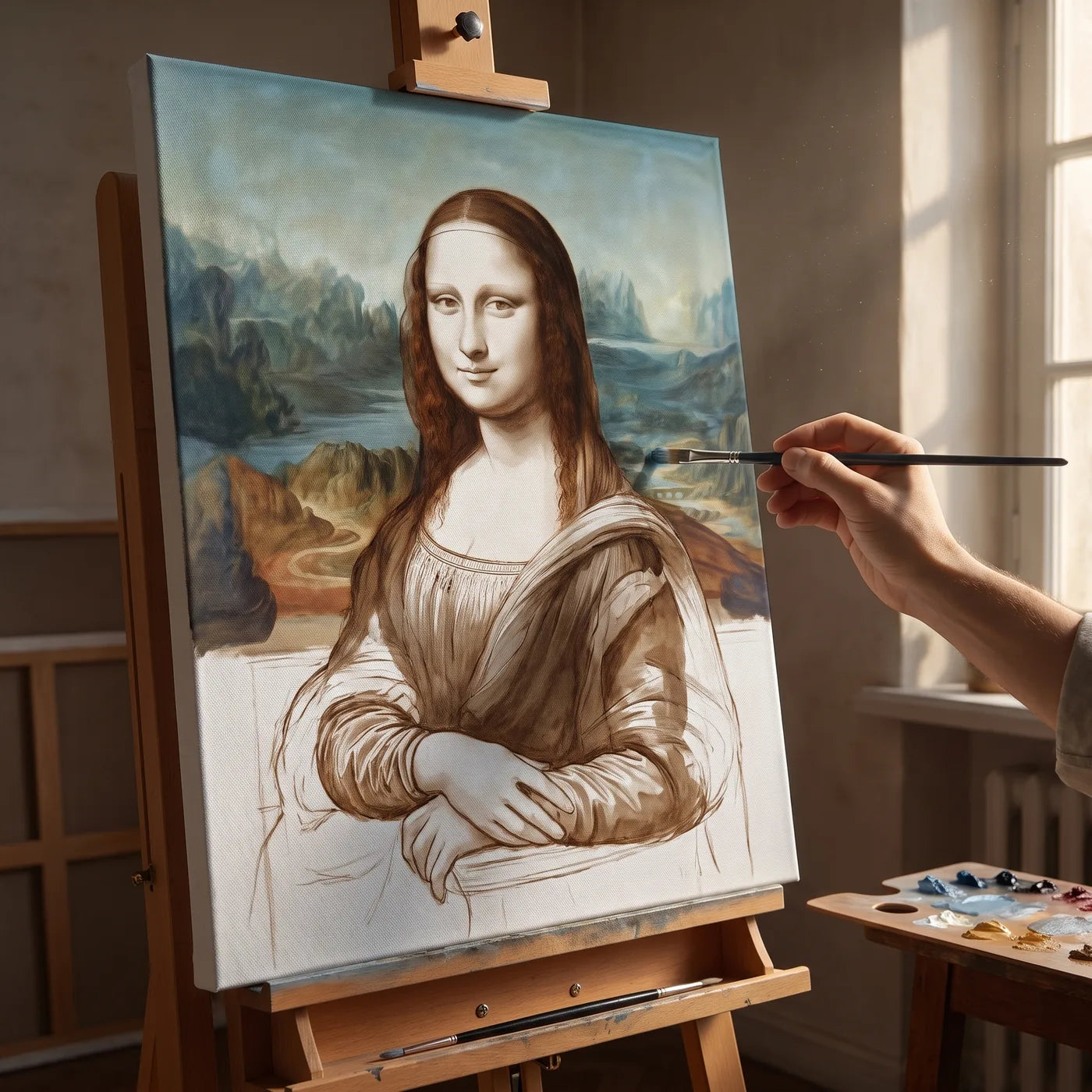 Uljana boja na lanenom slikarskom platnu MUSEAL