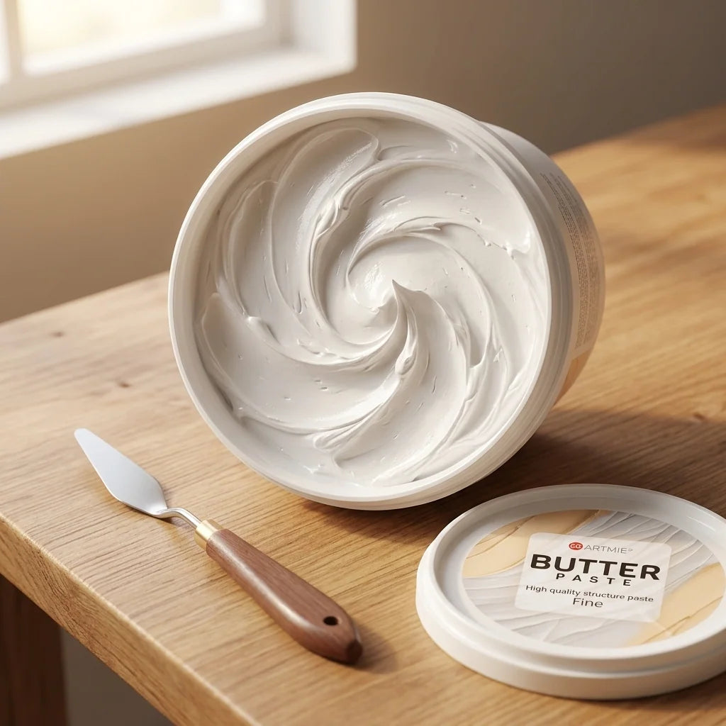 Otvoreno pakovanje ARTMIE Butter Paste — vidljiva struktura paste unutra