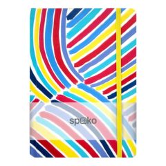 Spoko A5 Lined Notebook - Blue Brush